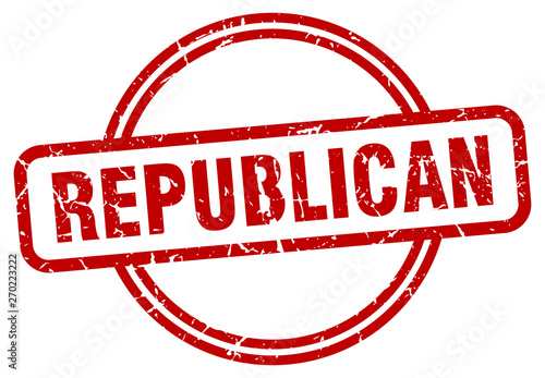 republican grunge stamp