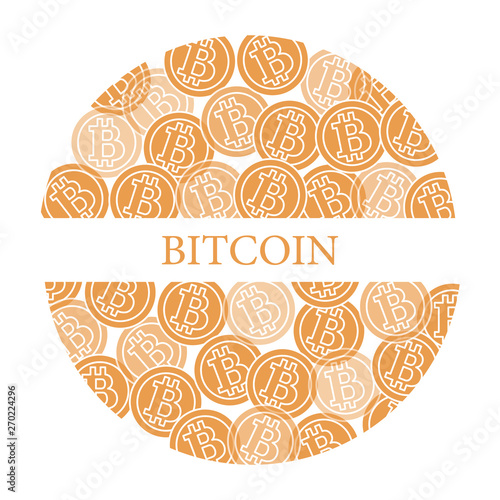 Bitcoins. Digital currency. Blockchain technology.