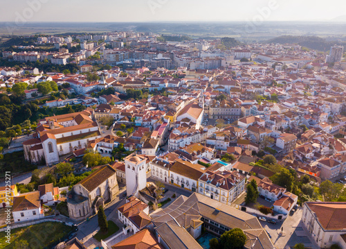 Fototapeta Naklejka Na Ścianę i Meble -  Aerial view of Santarem, Portugal