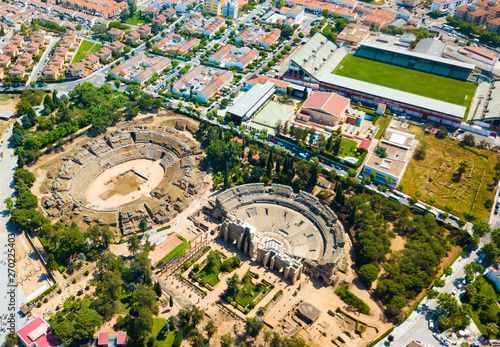 Roman amphitheatre and Theatre of Merida, Spain