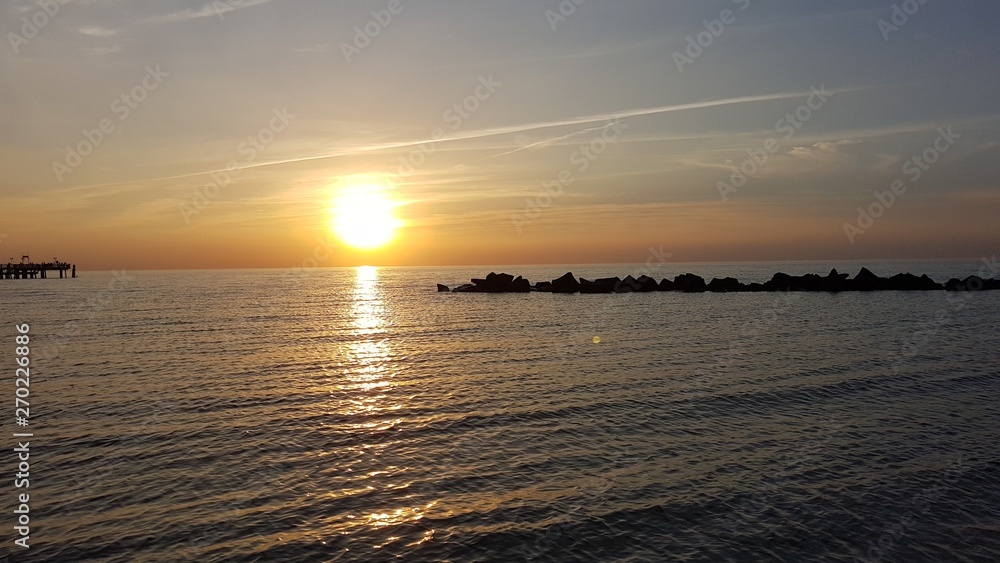 Naklejka premium Ostsee am Abend