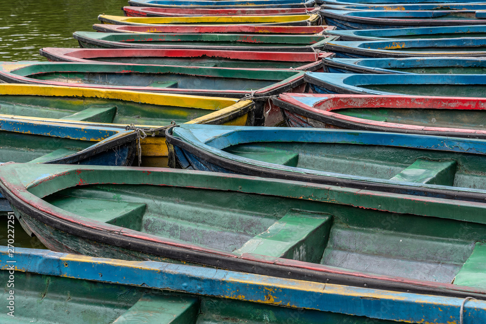 Boats on a lake in Chengdu