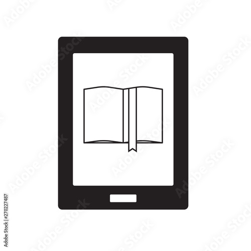 ebook reader icon- vector illustration