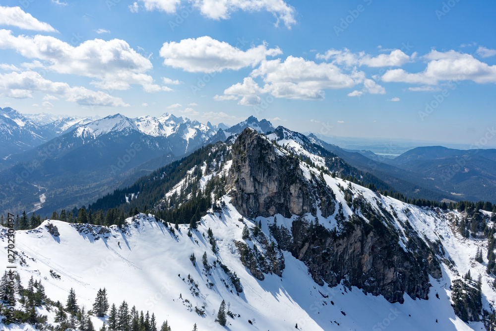 Blick vom Teufelstättkopf  (Ammergauer Alpen) - Laubeneck