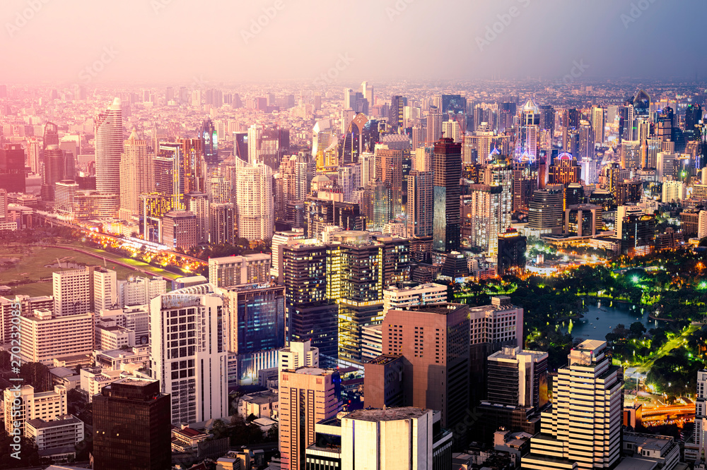 Fototapeta premium sunlight City of asia