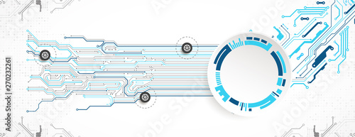Abstract technology circuit board. Communication concept.