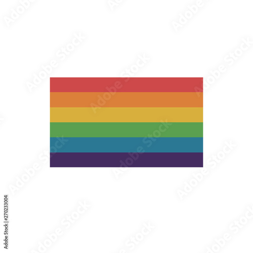 rainbow lgbt flag illustration vector icon