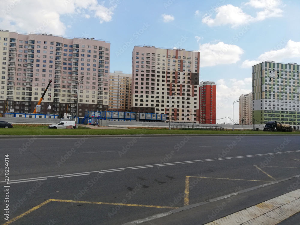 Москва, новые жилые районы, дома, улицы