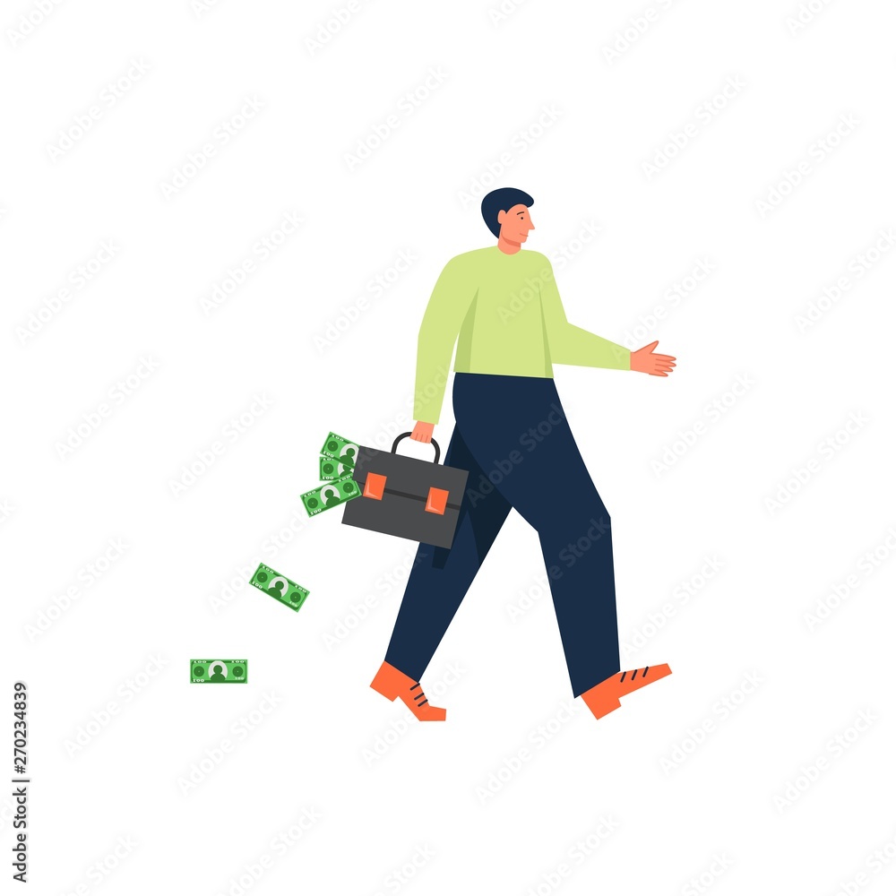 Bank loan concept, vector flat isolated illustration Bank loan concept, vector flat isolated illustration