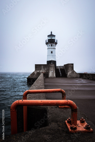 foggy lighthouse photo