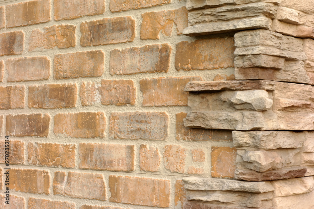 Obraz premium Exterior wall stone siding background