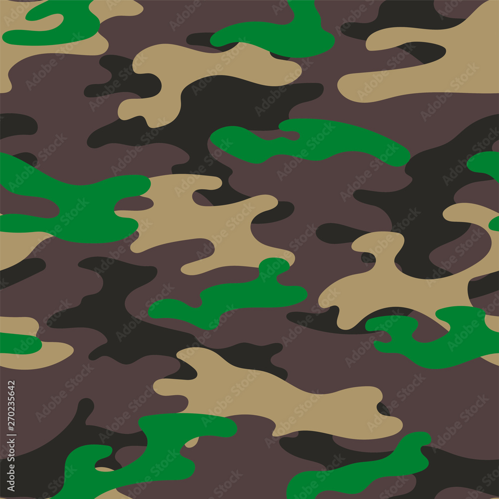 Military camouflage seamless pattern. Khaki texture. Trendy background. Abstract color vector illustration. For design wallpaper, wrapping paper, fabric. Military camouflage seamless pattern. Khaki texture. Trendy background. Abstract color vector illustration. For design wallpaper, wrapping paper, fabric.