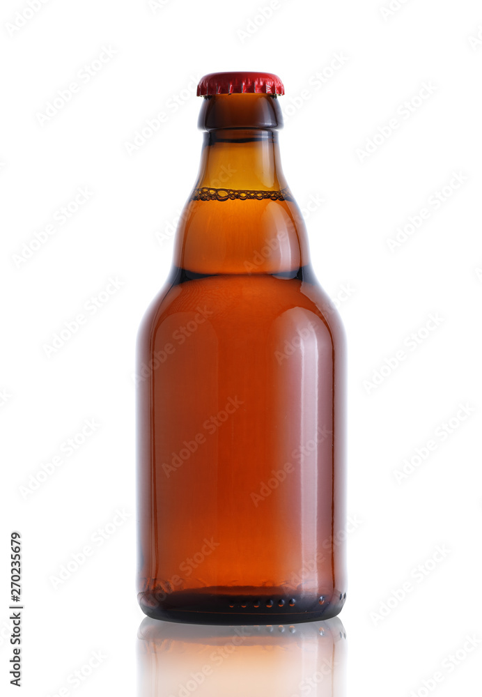 a small bottle of beer
