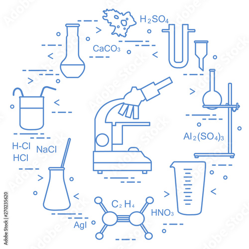 Chemistry scientific, education elements.