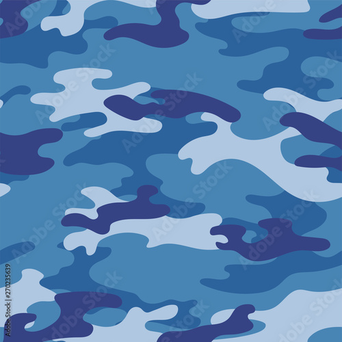 Military camouflage seamless pattern. Khaki texture. Trendy background. Abstract color vector illustration. For design wallpaper, wrapping paper, fabric.