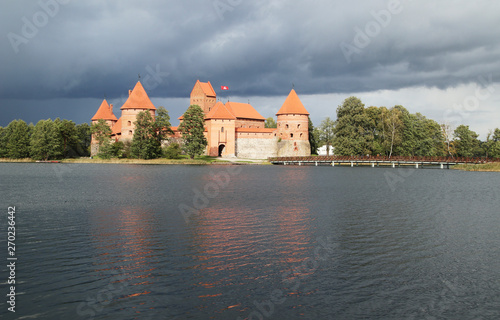 Trakai Castle, Lake Galve, Vilnius, Lithuania, Europe