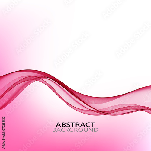  Horizontal lines of a pink wave on an abstract background.