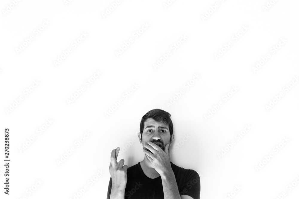 francesco fun portrait on white wall francesco fun portrait on white wall