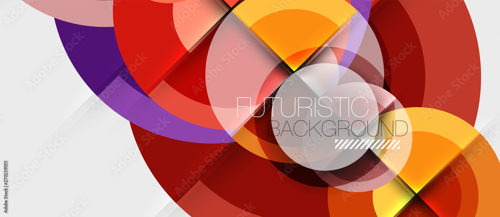 Obraz premium Geometric design abstract background - circles