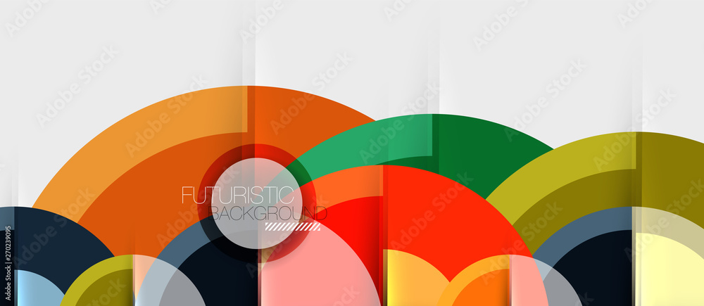 Obraz premium Geometric design abstract background - circles
