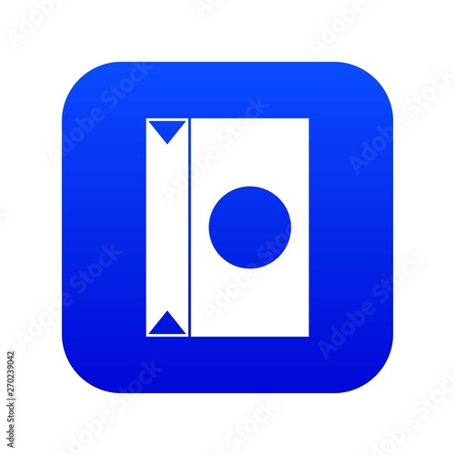 Free Download Big package icon digital blue for any design isolated on white vector illustration - GFXLoad