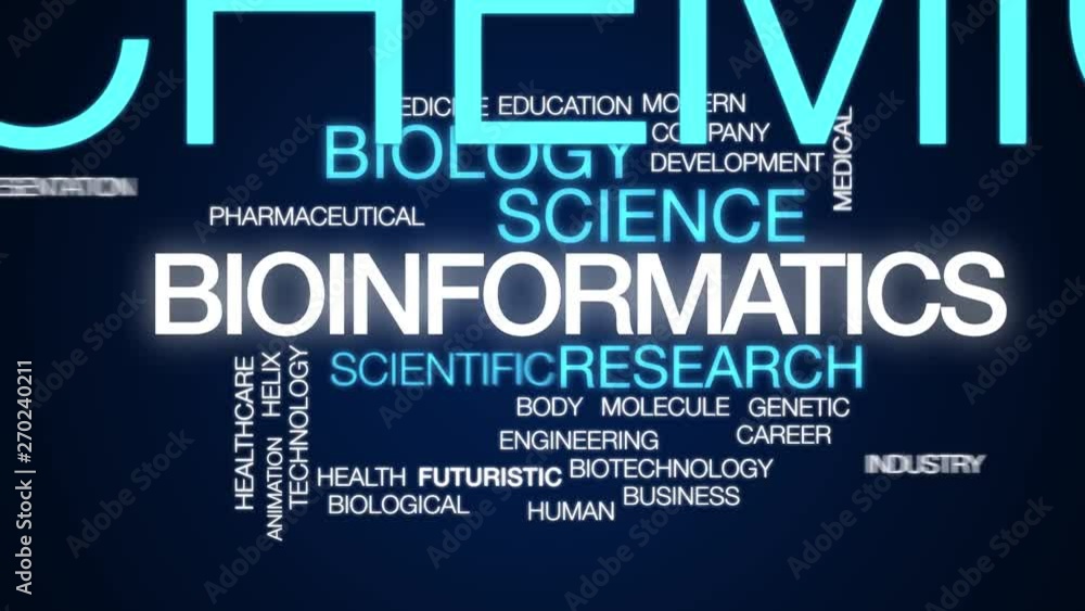 Bioinformatics animated word cloud. Kinetic typography. Stock Video ...