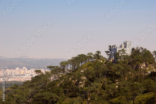 Top view of Sintra. Portugal in the summer.