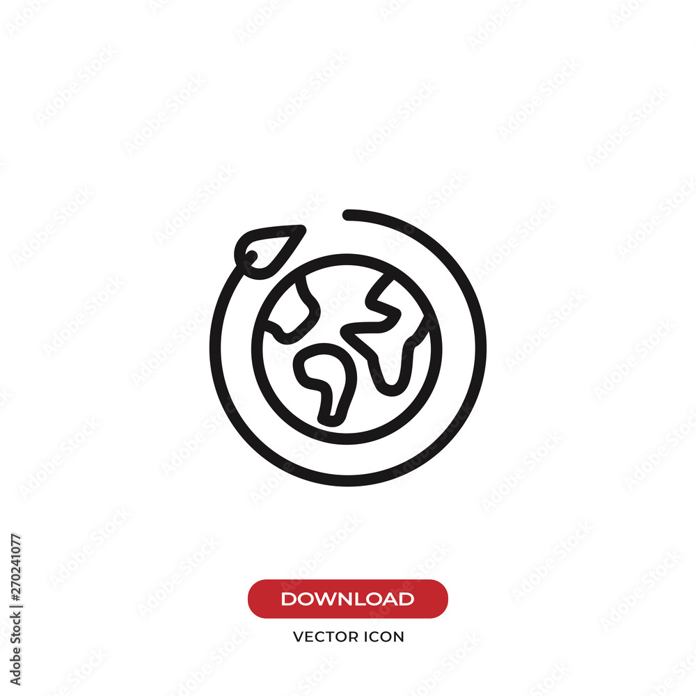 Ecology vector icon Ecology vector icon