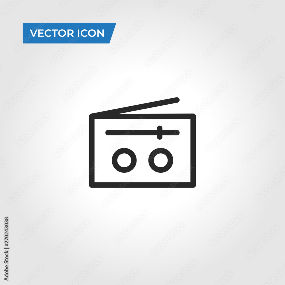 Radio vector icon Radio vector icon