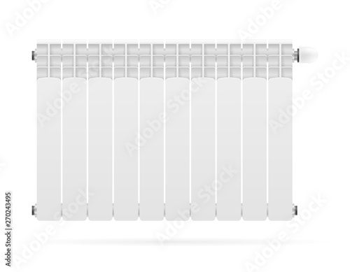 radiator heating space with hot water stock vector illustration