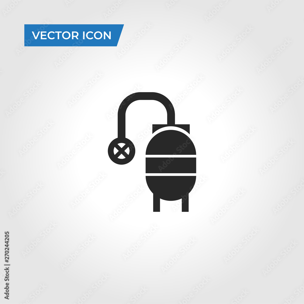 Fototapeta premium Bio gas vector icon