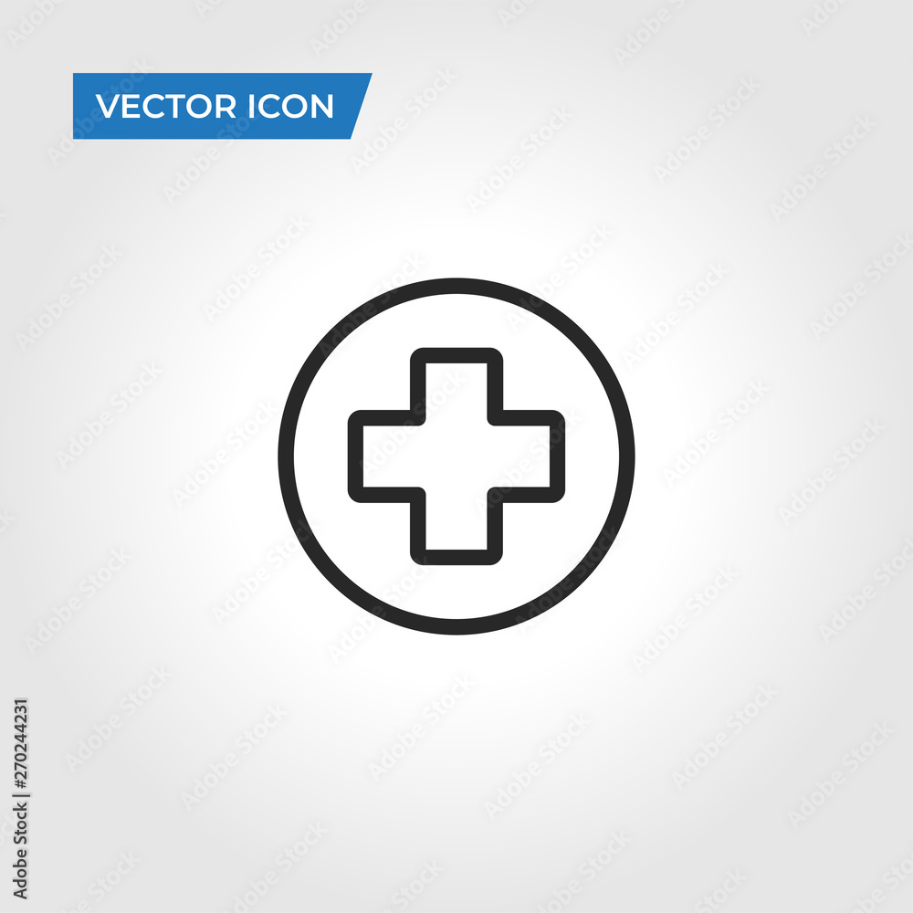 Medical cross vector icon Medical cross vector icon