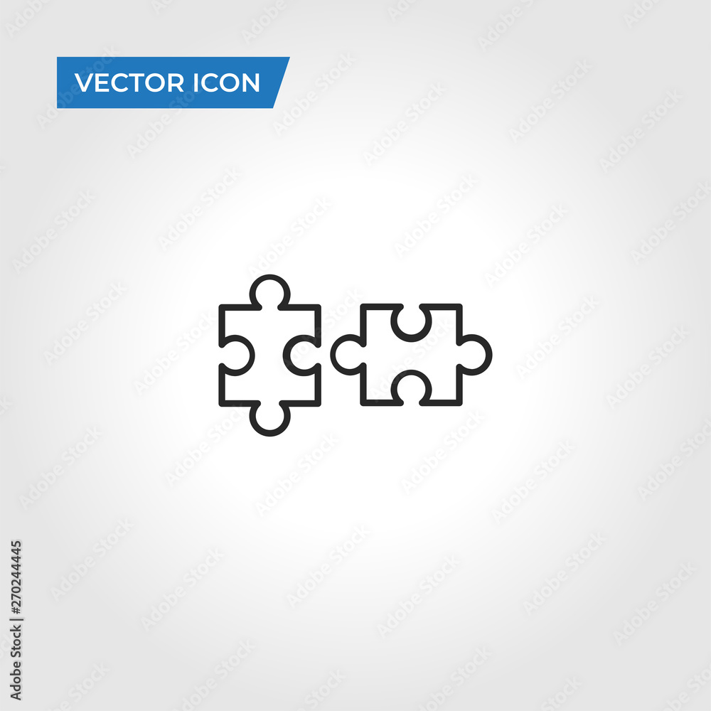 Puzzle pieces vector icon Puzzle pieces vector icon