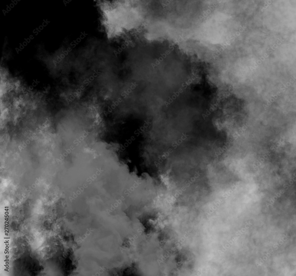 Fototapeta premium Abstract black and grey smoke