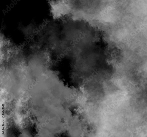 Abstract black and grey smoke
