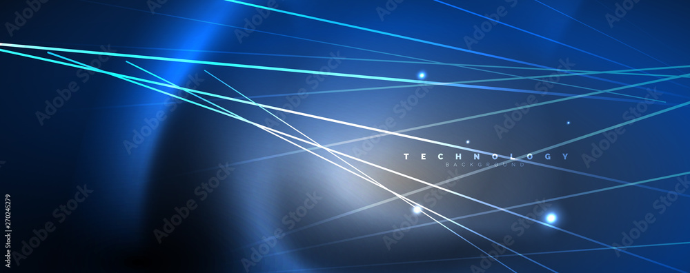 Color light with lines, outer space background, bright rays Color light with lines, outer space background, bright rays