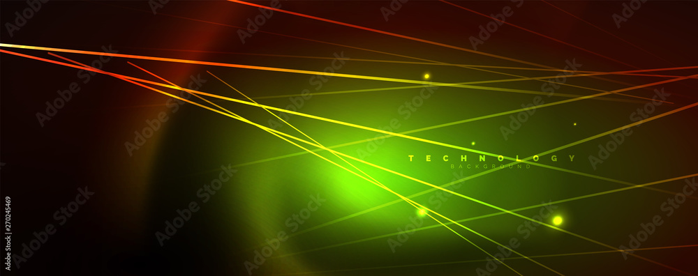 Shiny color neon light with lines, abstract wallpaper, shiny motion, magic space light. Techno abstract background Shiny color neon light with lines, abstract wallpaper, shiny motion, magic space light. Techno abstract background