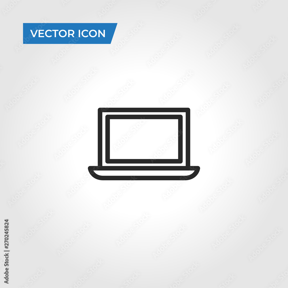 Laptop vector icon Laptop vector icon
