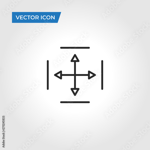 Move arrows vector icon