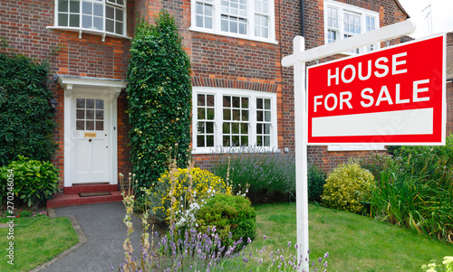 Obraz na plátne House for sale sign