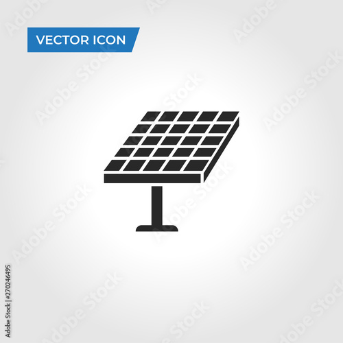 Solar panel vector icon