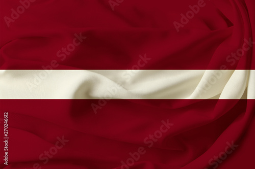 beautiful colored flag of Latvia on pleated silk fabric Free Download beautiful colored flag of Latvia on pleated silk fabric - GFXLoad