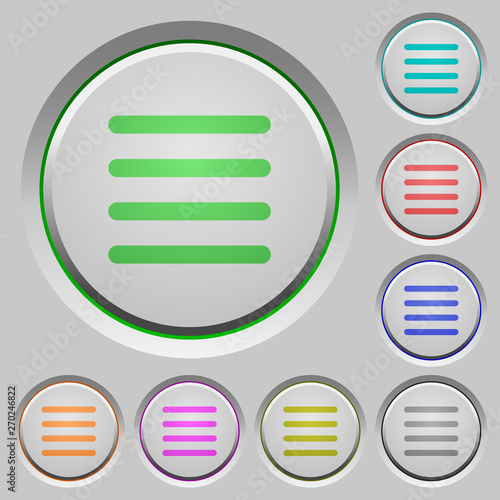 Text align justify push buttons