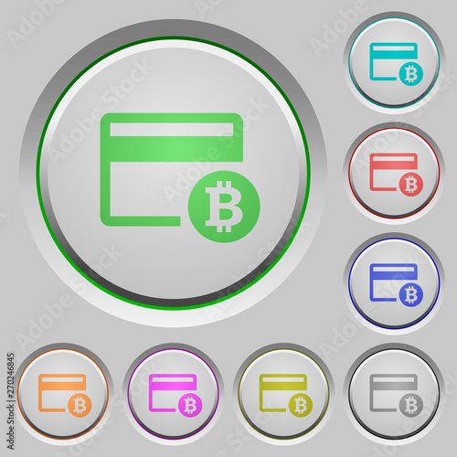 Bitcoin credit card push buttons