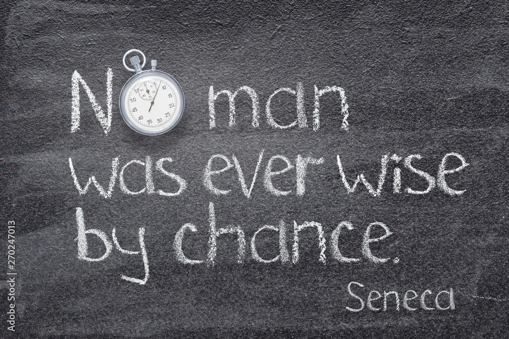 Fototapeta premium wise by chance Seneca