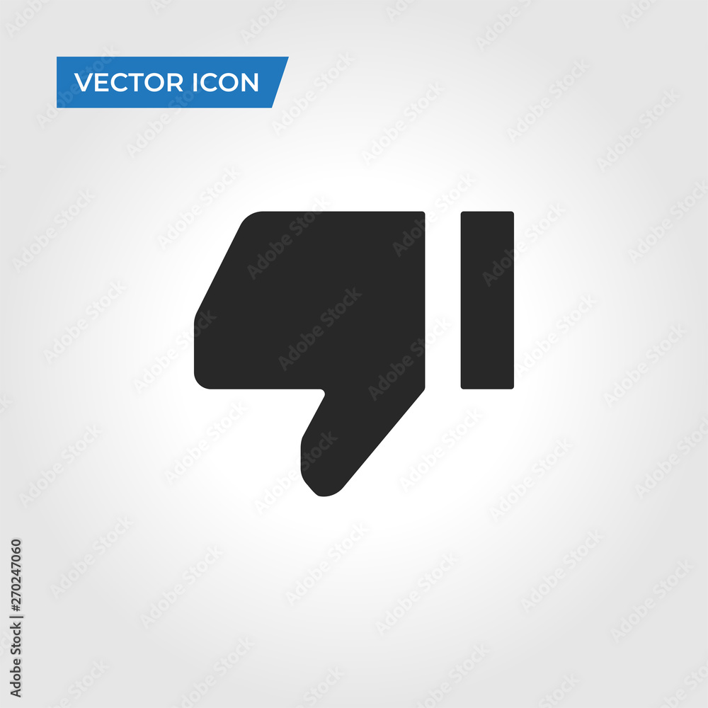 Thumb down icon isolated on white background. Thumb down icon in trendy design style. Thumb down vector icon modern and simple flat symbol for web site, mobile app, UI. Thumb down icon isolated on white background. Thumb down icon in trendy design style. Thumb down vector icon modern and simple flat symbol for web site, mobile app, UI.