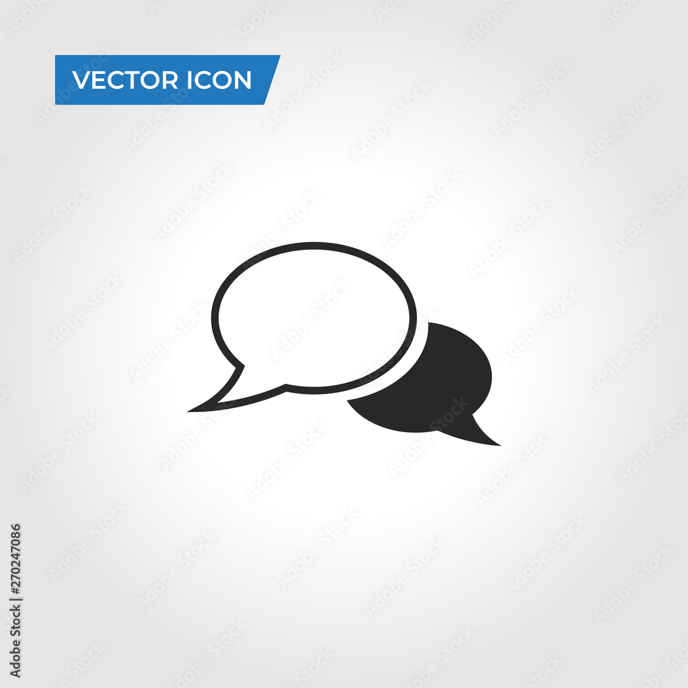 Speech Bubble icon isolated on white background. Speech Bubble icon in trendy design style. Speech Bubble vector icon modern and simple flat symbol for web site, mobile app, UI. Speech Bubble icon isolated on white background. Speech Bubble icon in trendy design style. Speech Bubble vector icon modern and simple flat symbol for web site, mobile app, UI.