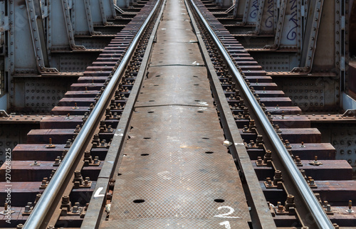 Parallel Railway Tracks on Railway Bridge