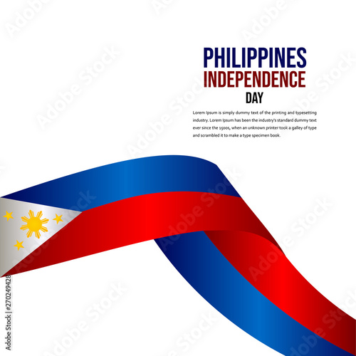 Happy Philippines Independence Day Celebration Vector Template Design Illustration