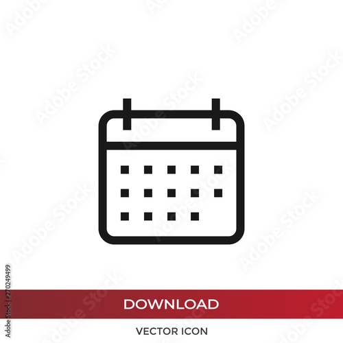 Calendar vector icon